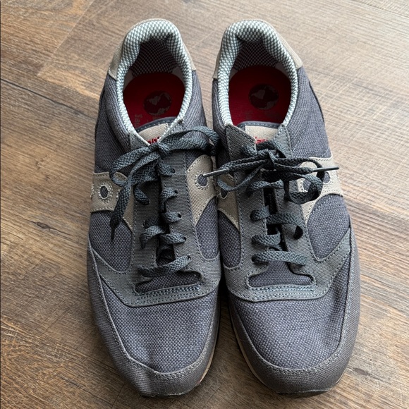 Saucony Jazz Men's Gray Canvas Sneakers 13 - Picture 2 of 9